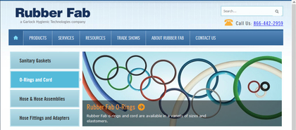 rubberfab b2b website marketing
